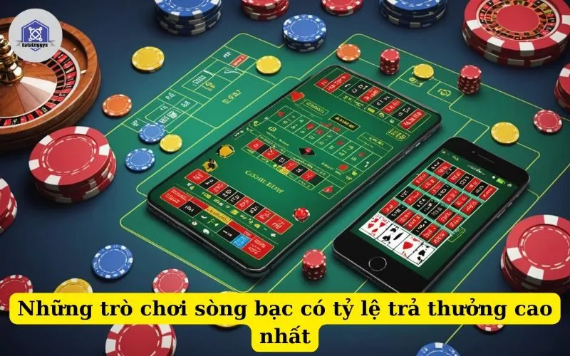 Những trò chơi sòng bạc có tỷ lệ trả thưởng cao nhất