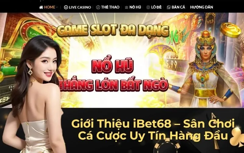 Giới Thiệu iBet68 – Sân Chơi Cá Cược Uy Tín Hàng Đầu