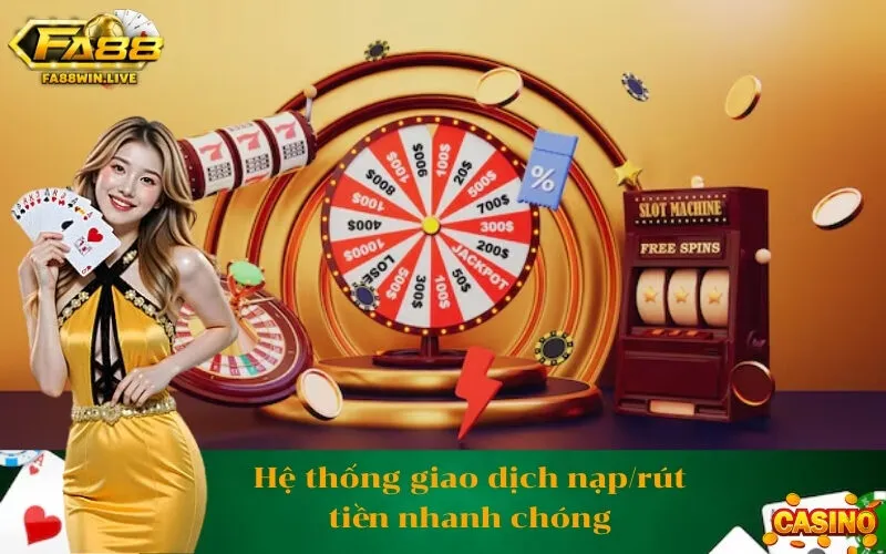 Hệ thống giao dịch nạprút tiền nhanh chóng