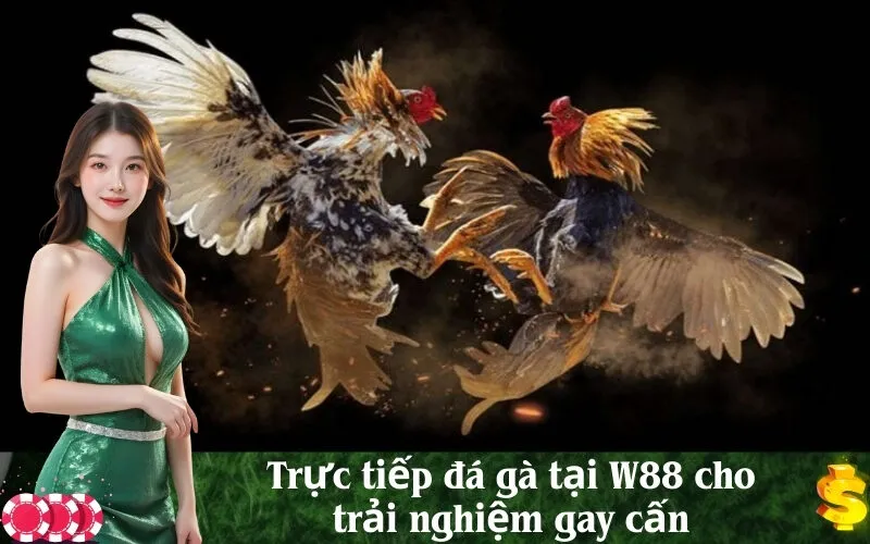 Trực tiếp đá gà tại W88 cho trải nghiệm gay cấn