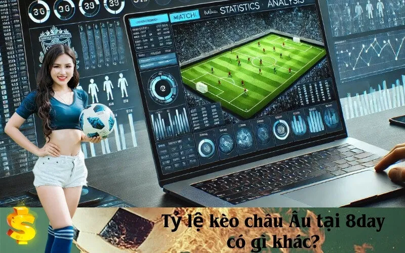 Tỷ lệ kèo châu Âu tại 8day có gì khác