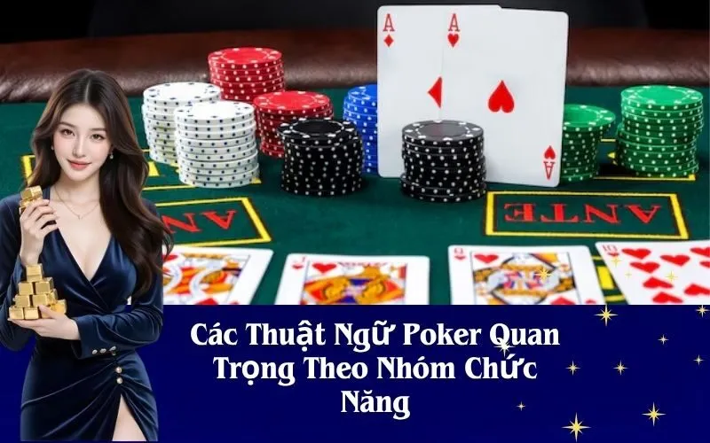 Các Thuật Ngữ Poker Quan Trọng Theo Nhóm Chức Năng